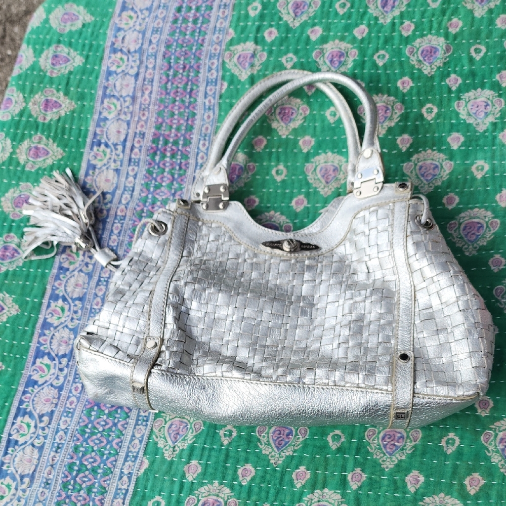 Leather Silver Purse